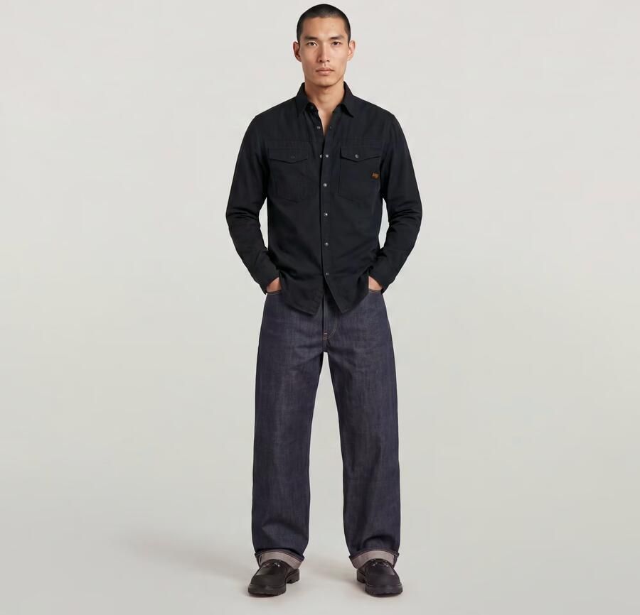 G-Star RAW Dakota Slim Shirt Donkerblauw Heren - Foto 4