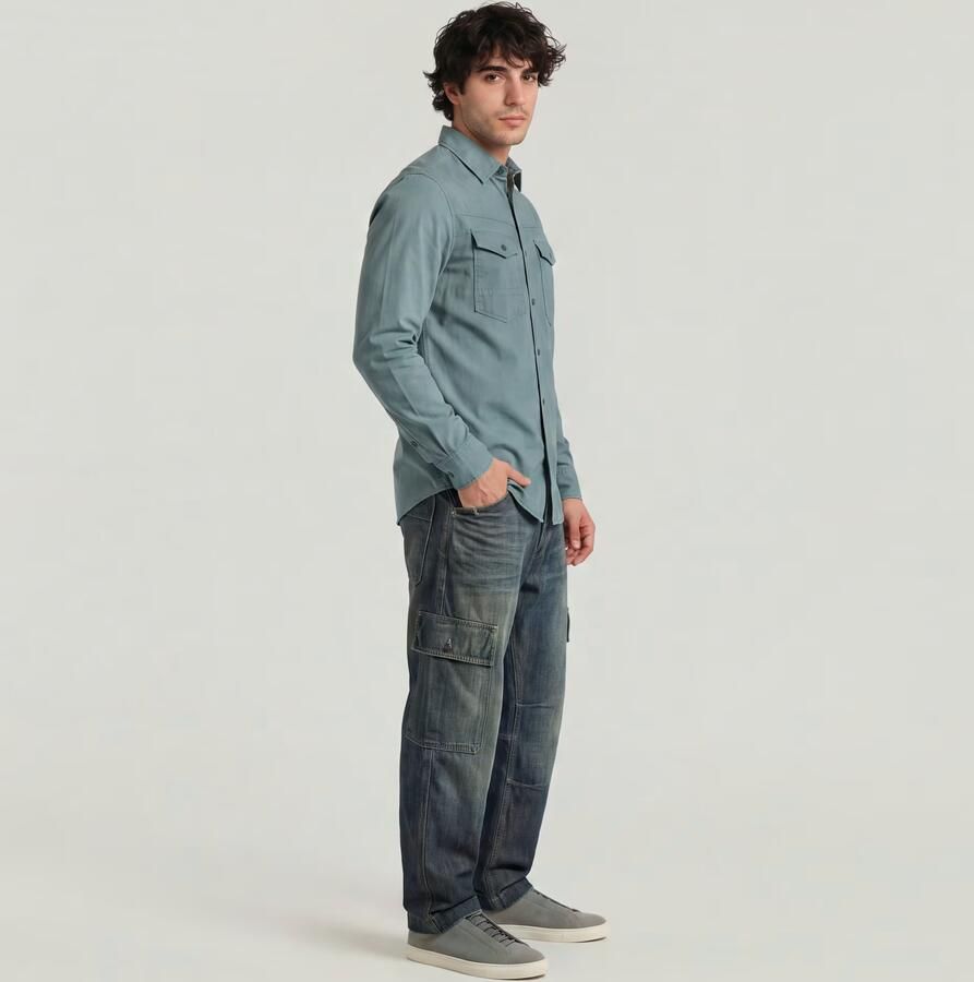 G-Star RAW Dakota Slim Shirt Grijs Heren - Foto 4