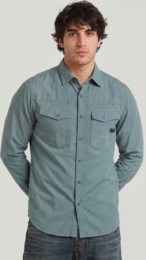 G-Star RAW Dakota Slim Shirt Grijs Heren - Foto 5