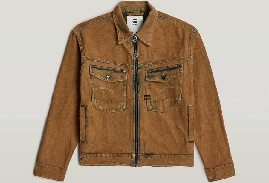 G-Star RAW Dakota Zip Jack Beige Heren - Foto 6