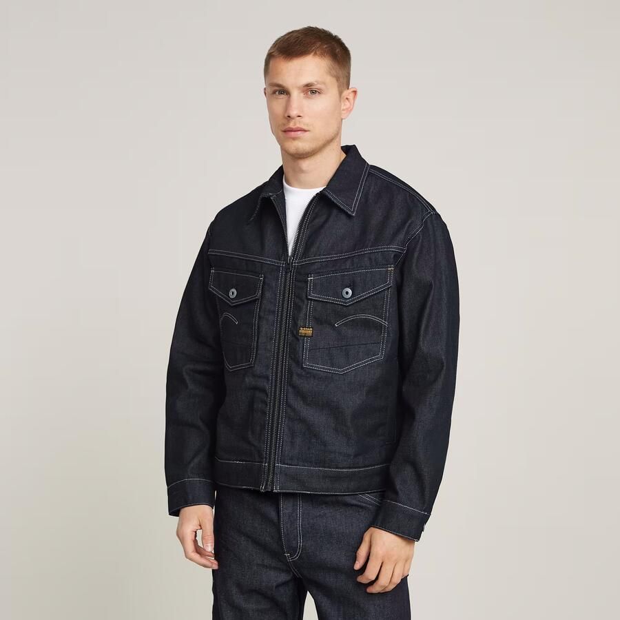 G-Star RAW Dakota Zip Jack Donkerblauw Heren - Foto 7