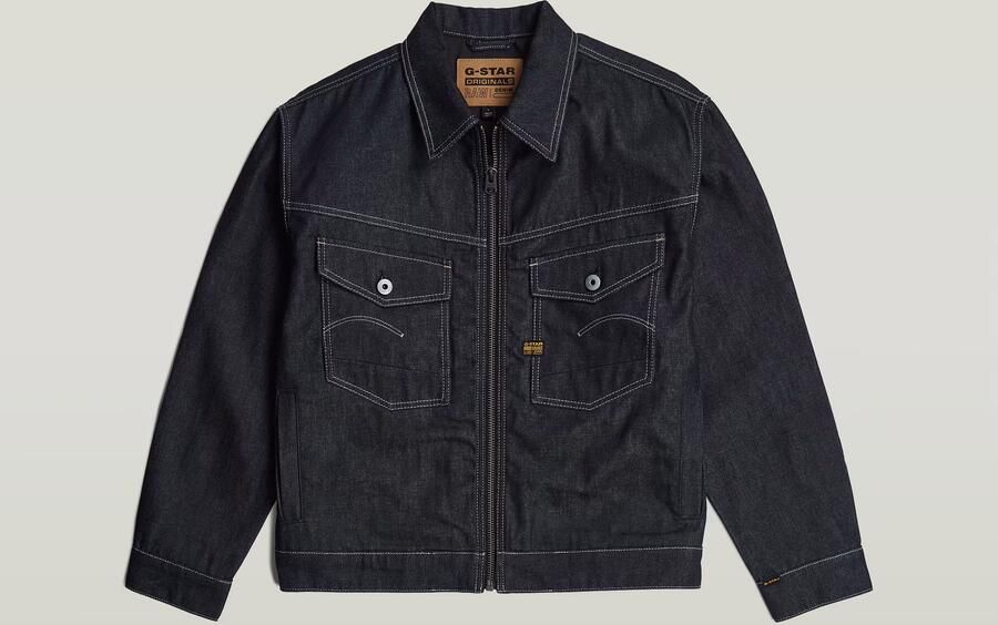 G-Star RAW Dakota Zip Jack Donkerblauw Heren - Foto 6