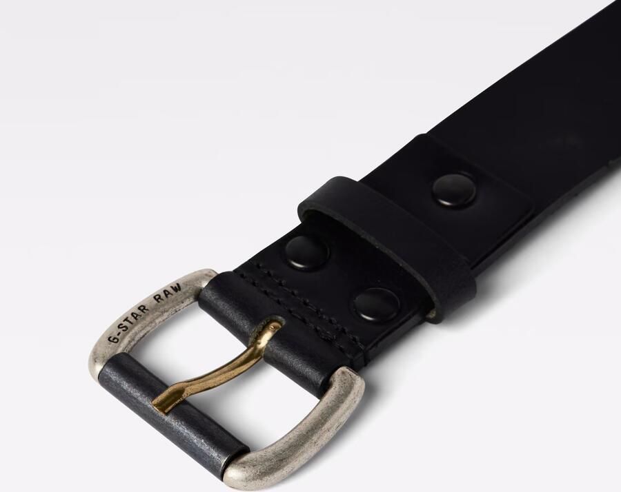 G-Star RAW Leren riem Dast belt versterkt met klinknagels - Foto 6
