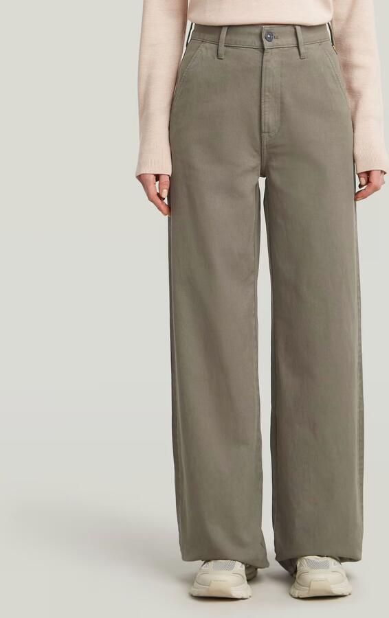 G-Star RAW Deck 2.0 High Loose Chino Bruin Dames - Foto 7