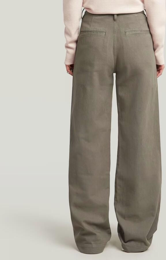 G-Star RAW Deck 2.0 High Loose Chino Bruin Dames - Foto 4