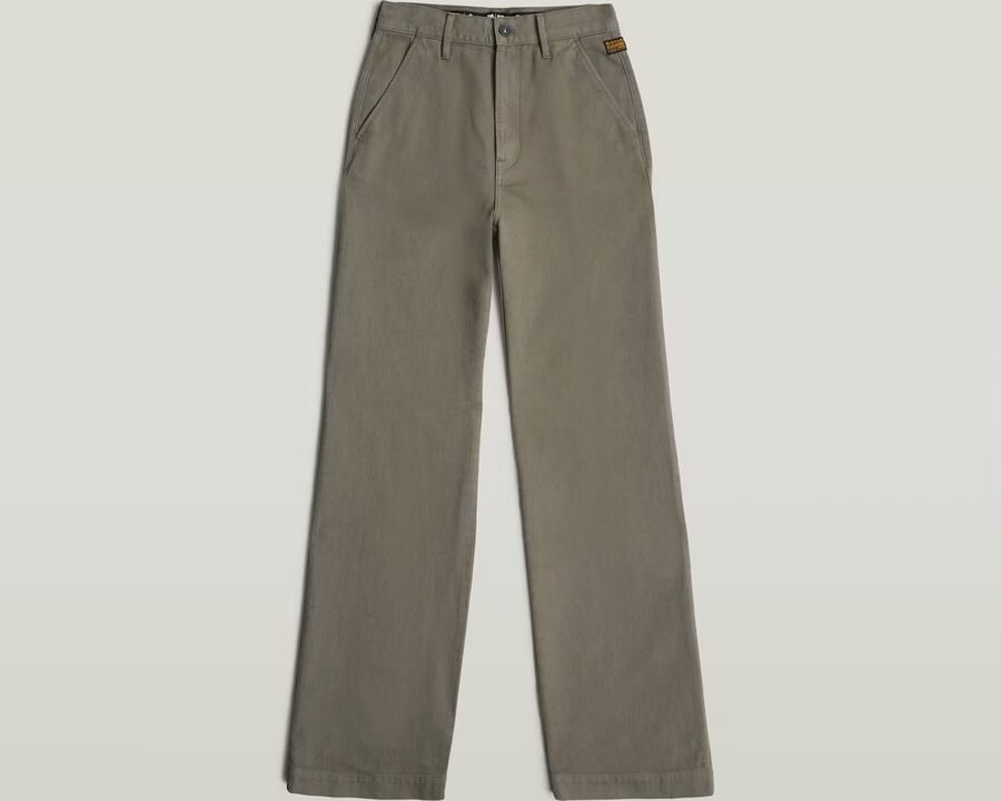 G-Star RAW Deck 2.0 High Loose Chino Bruin Dames - Foto 3