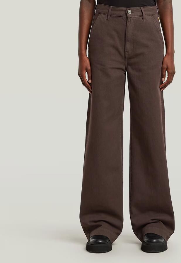 G-Star RAW Deck 2.0 High Loose Chino Bruin Dames - Foto 6