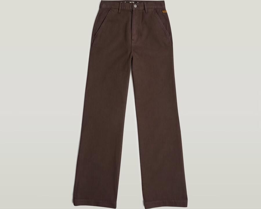 G-Star RAW Deck 2.0 High Loose Chino Bruin Dames - Foto 3