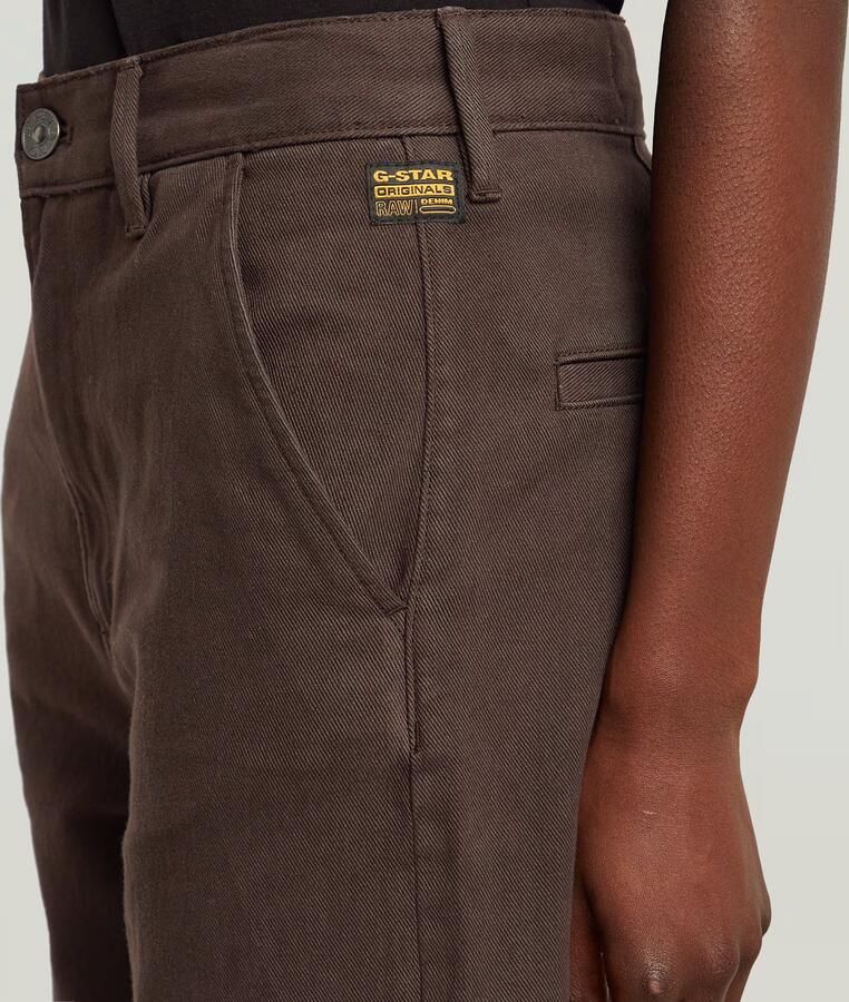 G-Star RAW Deck 2.0 High Loose Chino Bruin Dames - Foto 2