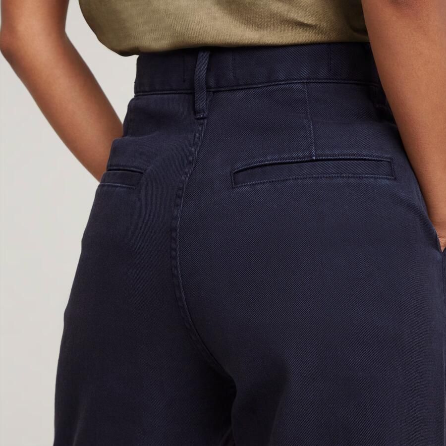 G-Star RAW Deck 2.0 High Loose Chino Donkerblauw Dames - Foto 2