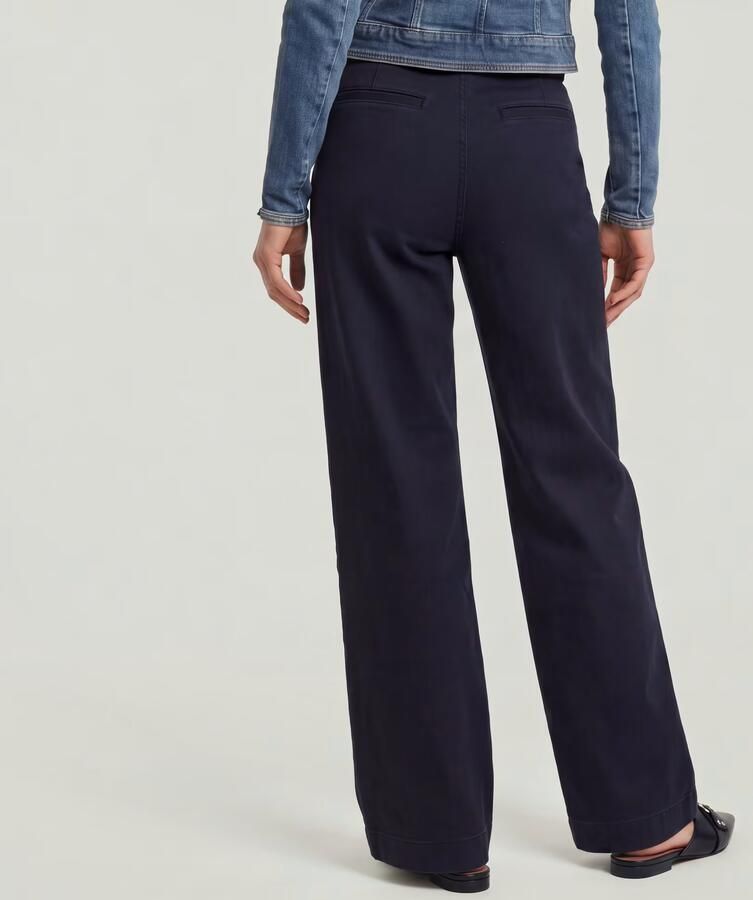 G-Star RAW Deck 2.0 High Loose Chino Donkerblauw Dames - Foto 10