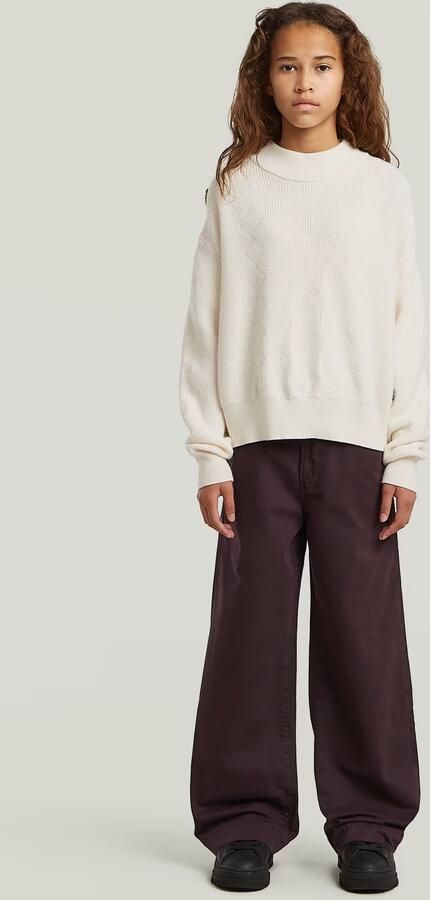 G-Star RAW Deck 2.0 High Loose Chino voor meisjes Bruin meisjes - Foto 4
