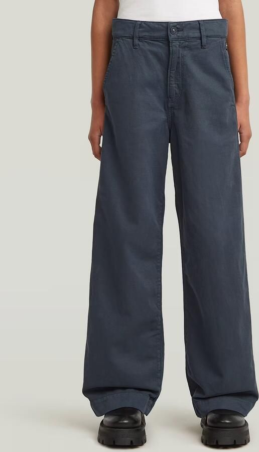 G-Star RAW Deck 2.0 High Loose Chino voor meisjes Donkerblauw meisjes