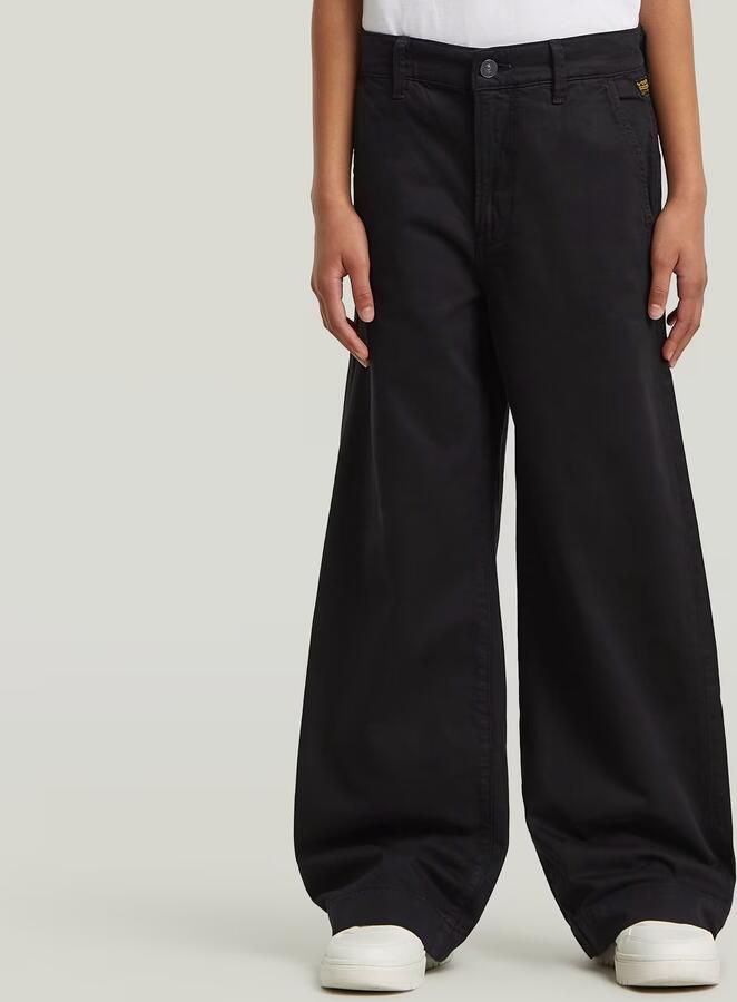 G-Star RAW Deck 2.0 High Loose Chino voor meisjes Zwart meisjes