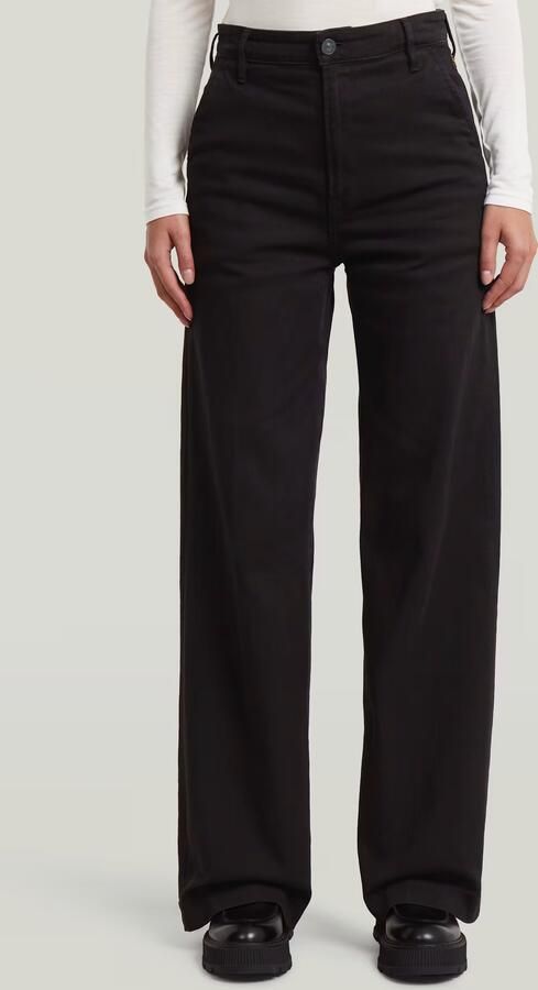 G-Star RAW Deck 2.0 High Loose Chino Zwart Dames - Foto 7