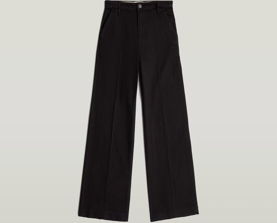 G-Star RAW Deck 2.0 High Loose Chino Zwart Dames - Foto 3