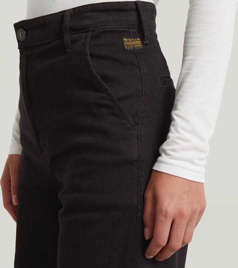 G-Star RAW Deck 2.0 High Loose Chino Zwart Dames - Foto 2