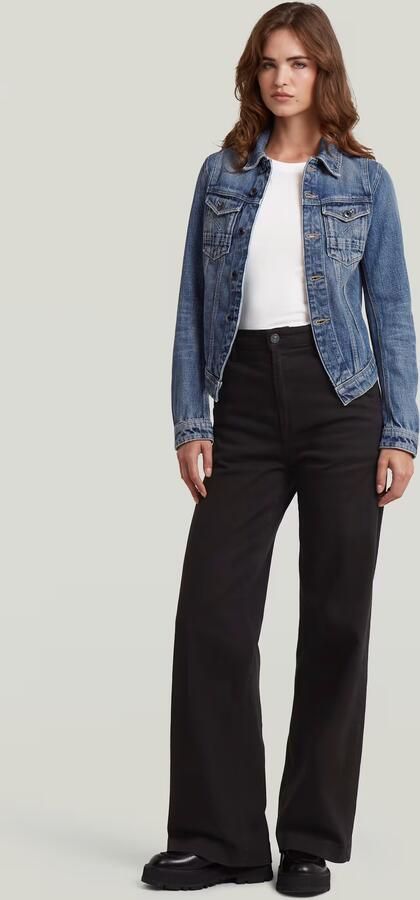 G-Star RAW Deck 2.0 High Loose Chino Zwart Dames - Foto 5