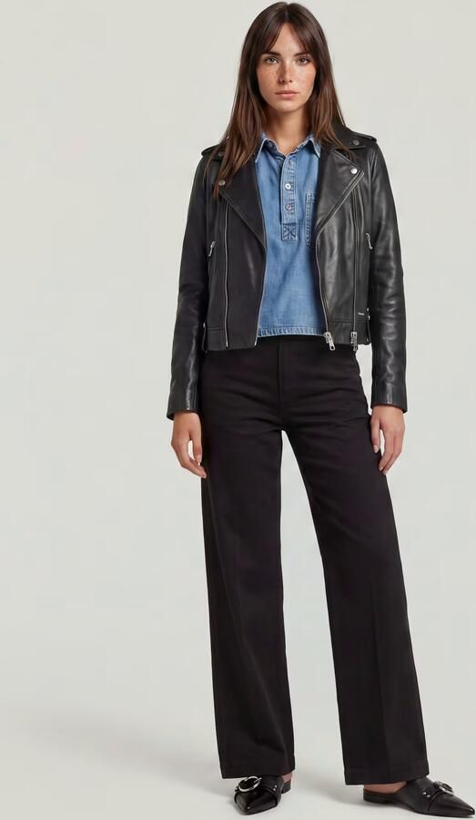 G-Star RAW Deck 2.0 High Loose Chino Zwart Dames - Foto 6