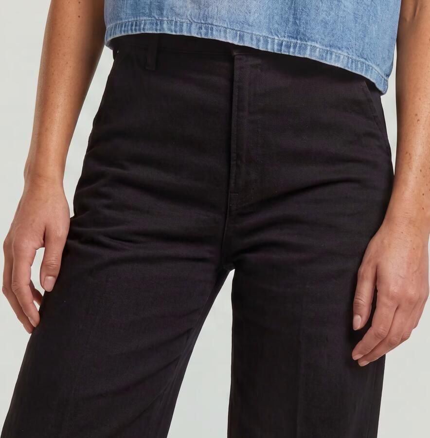 G-Star RAW Deck 2.0 High Loose Chino Zwart Dames - Foto 3