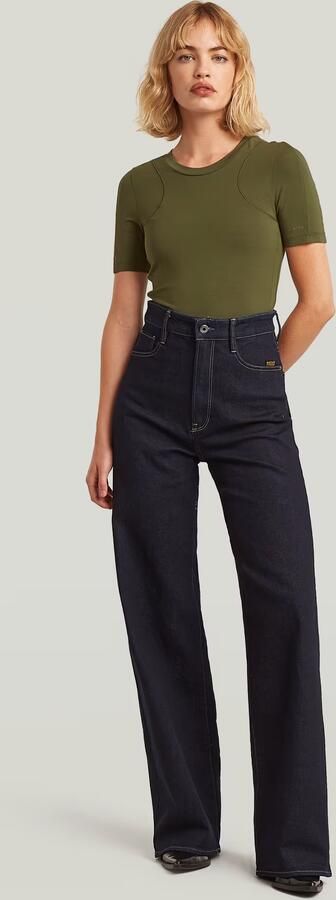 G-Star RAW Deck 2.0 High Loose Jeans Donkerblauw Dames - Foto 9