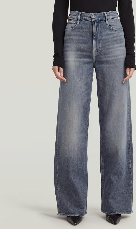 G-Star RAW Deck 2.0 High Loose Jeans Donkerblauw Dames