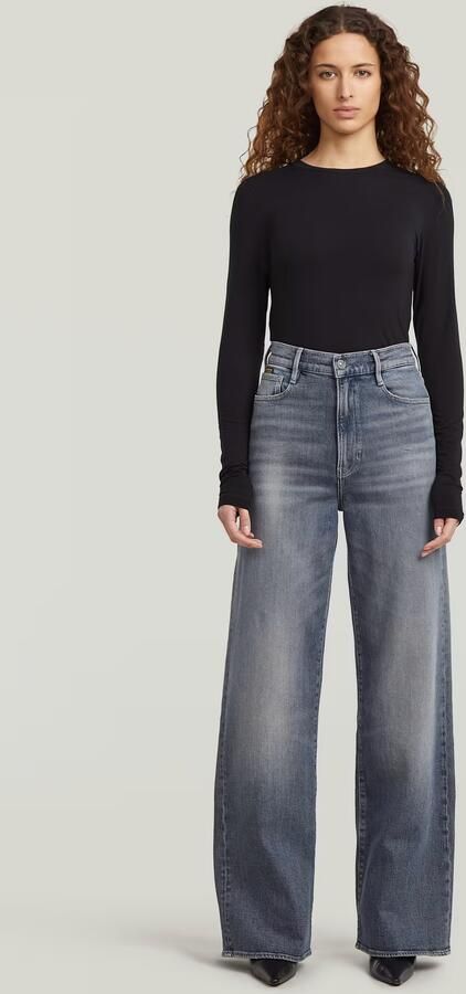 G-Star RAW Deck 2.0 High Loose Jeans Donkerblauw Dames - Foto 6