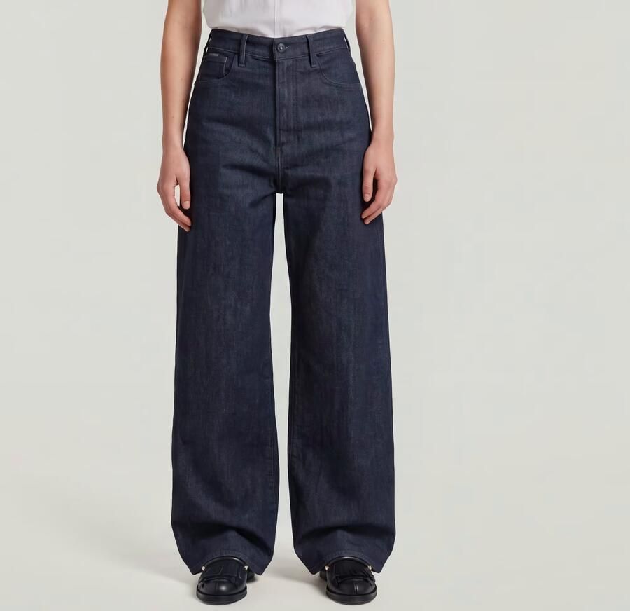 G-Star RAW Deck 2.0 High Loose Jeans Donkerblauw Dames - Foto 7