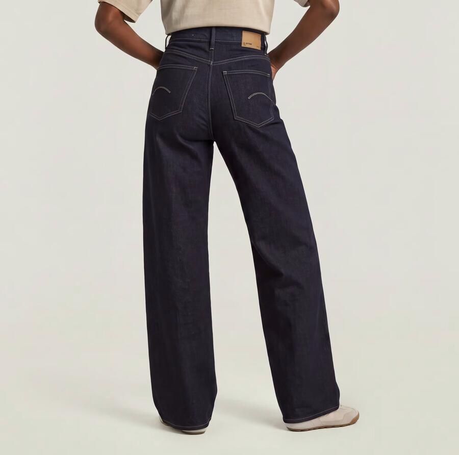 G-Star RAW Deck 2.0 High Loose Jeans Donkerblauw Dames - Foto 5