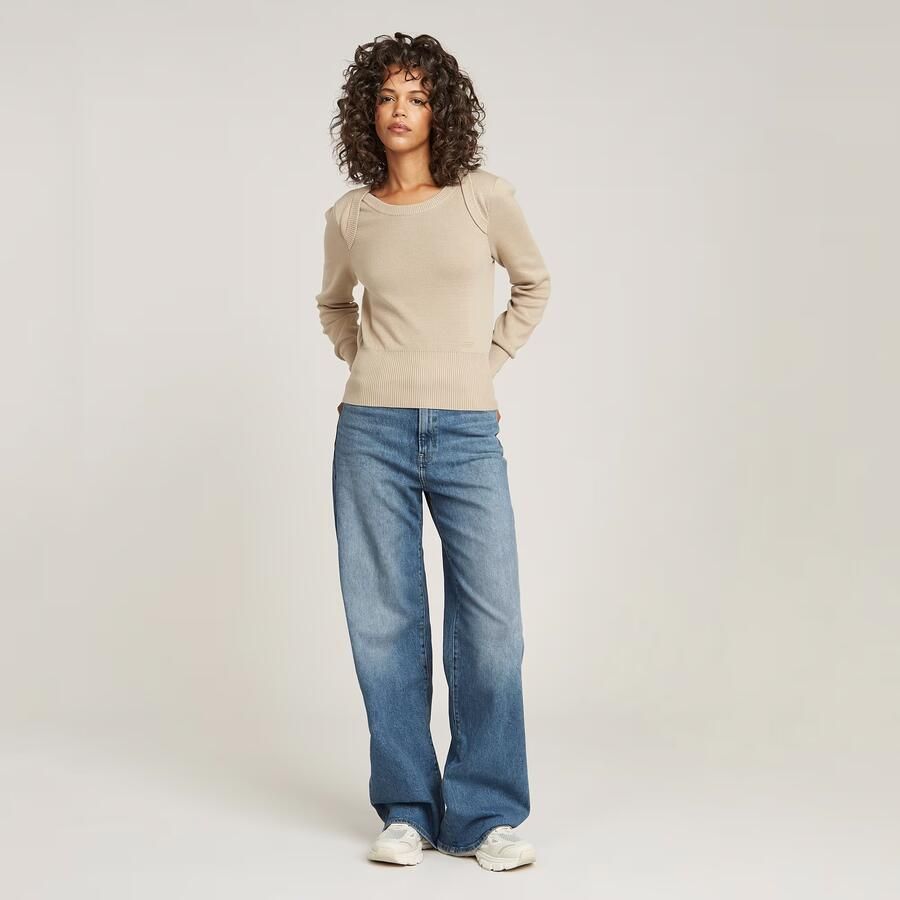 G-Star RAW Deck Ultra High Wide Leg Wmn high waist wide leg jeans dark blue denim - Foto 3