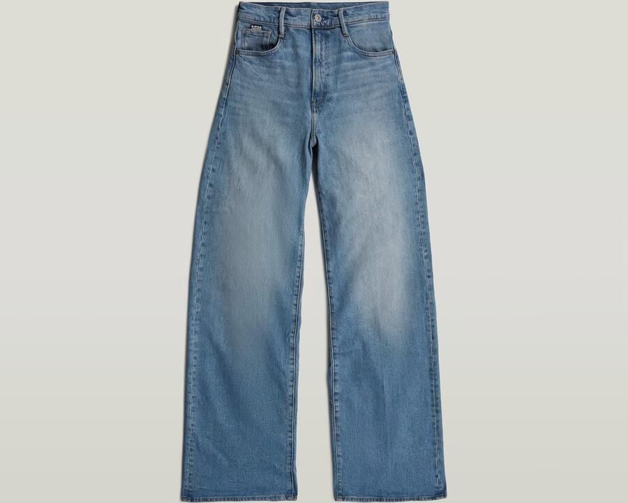 G-Star RAW Deck Ultra High Wide Leg Wmn high waist wide leg jeans dark blue denim - Foto 8