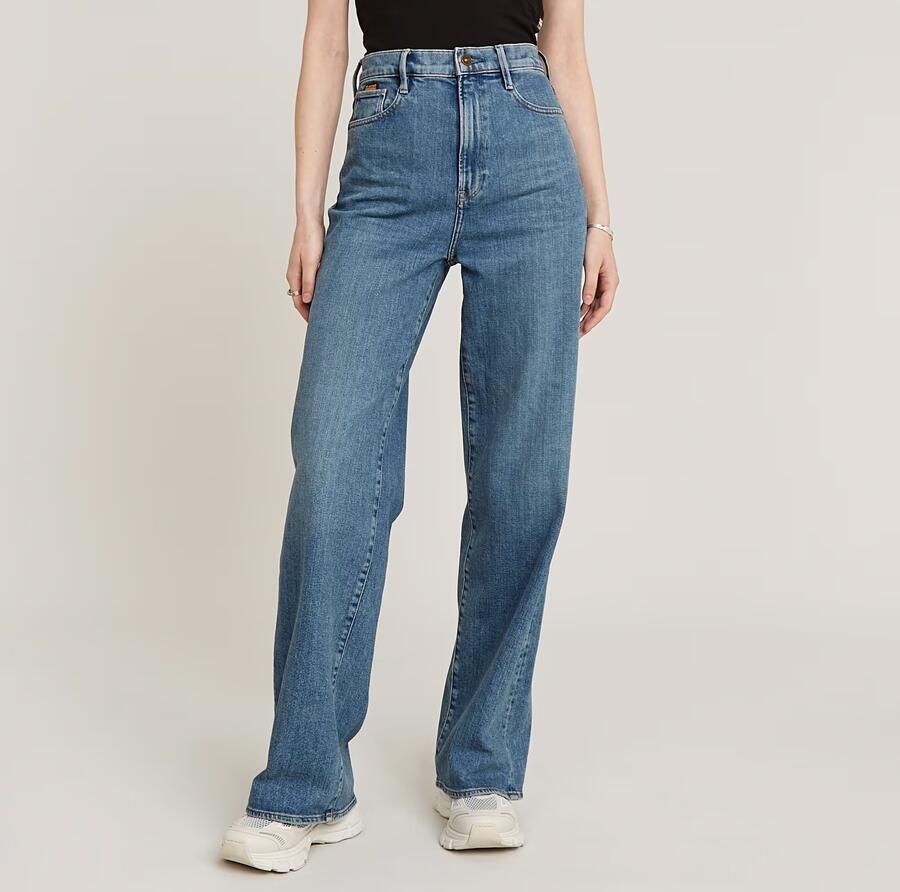 G-Star RAW Deck 2.0 High Loose Jeans Midden blauw Dames - Foto 9