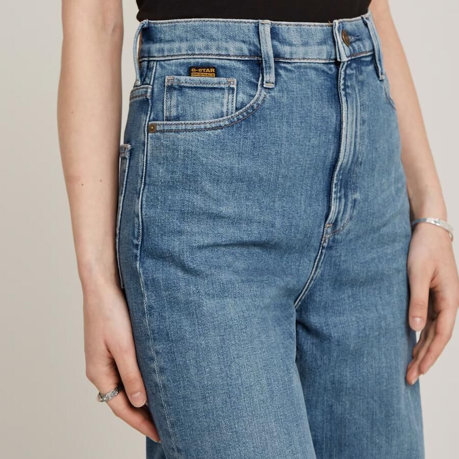 G-Star RAW Deck 2.0 High Loose Jeans Midden blauw Dames - Foto 4