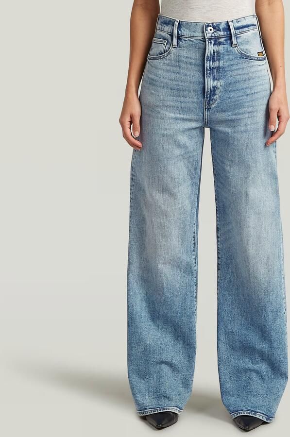 G-Star RAW Deck 2.0 High Loose Jeans Midden blauw Dames - Foto 5