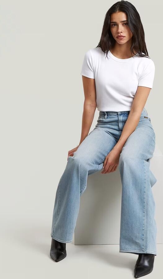 G-Star RAW Deck 2.0 High Loose Jeans Midden blauw Dames - Foto 7