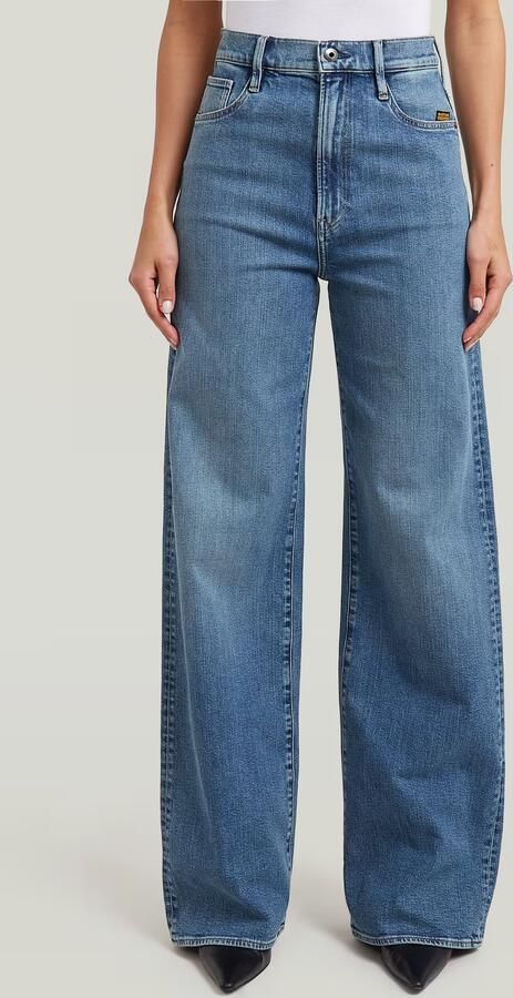 G-Star RAW Deck 2.0 High Loose Jeans Midden blauw Dames - Foto 6