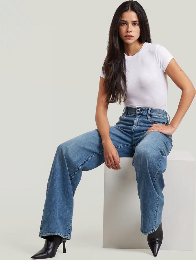 G-Star RAW Deck 2.0 High Loose Jeans Midden blauw Dames - Foto 10