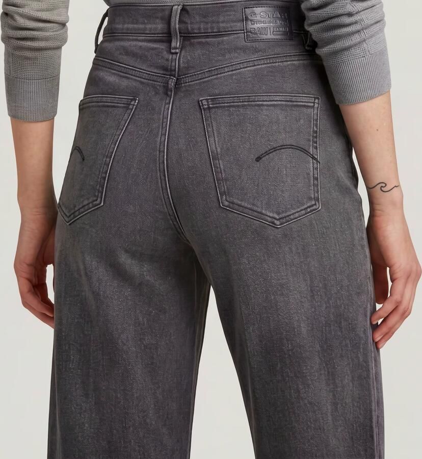 G-Star RAW Deck 2.0 High Loose Jeans Zwart Dames - Foto 8