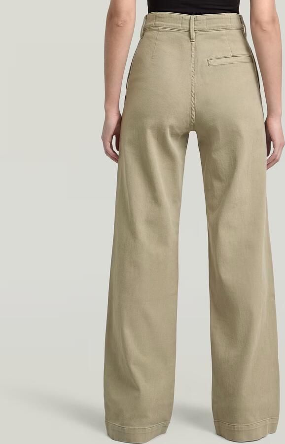 G-Star RAW Deck High Loose Chino Beige Dames - Foto 5