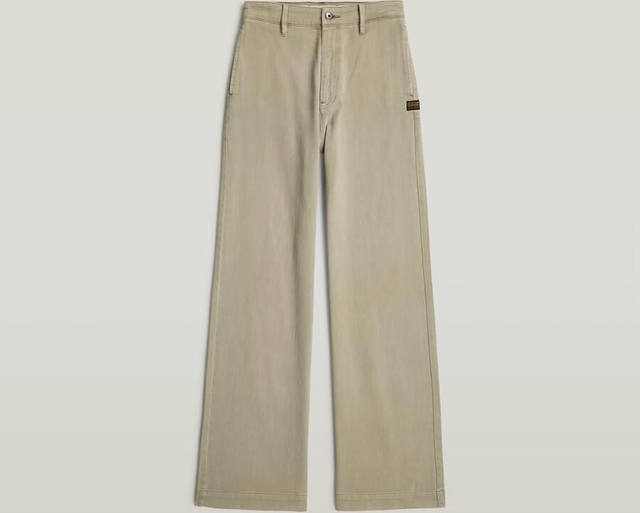 G-Star RAW Deck High Loose Chino Beige Dames - Foto 4