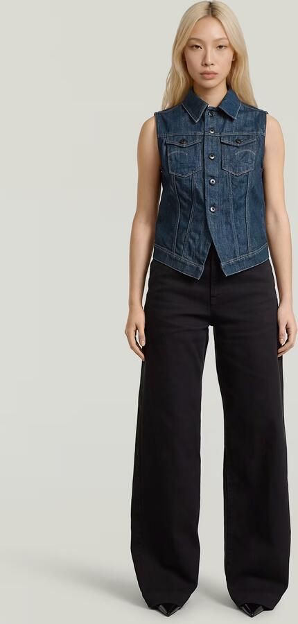G-Star RAW Deck High Loose Chino Zwart Dames - Foto 6