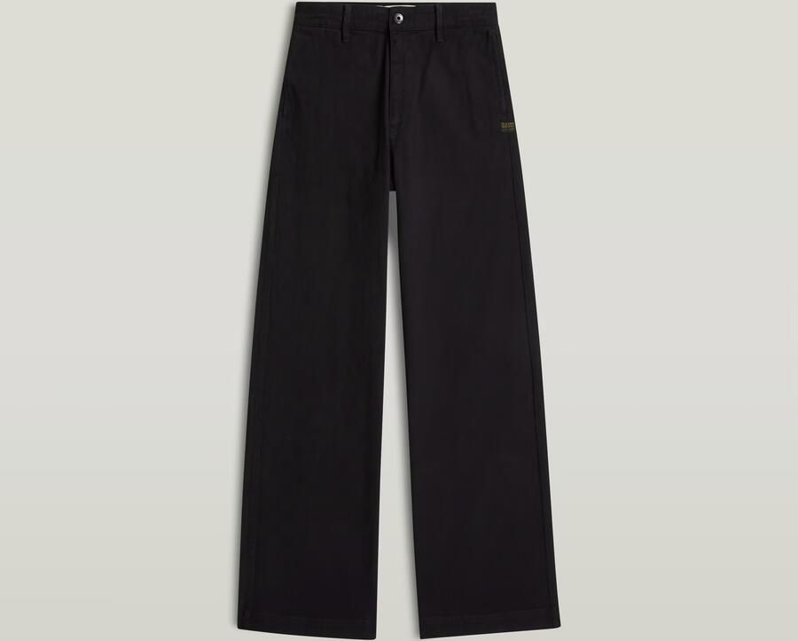 G-Star RAW Deck High Loose Chino Zwart Dames - Foto 4