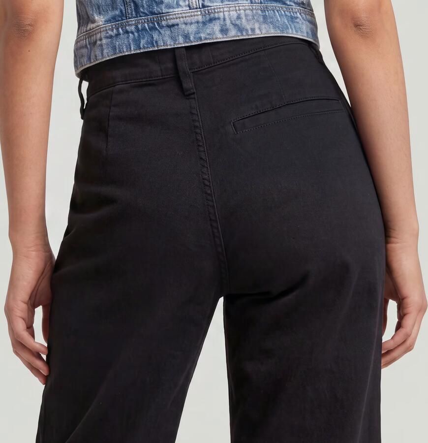 G-Star RAW Deck High Loose Chino Zwart Dames - Foto 3