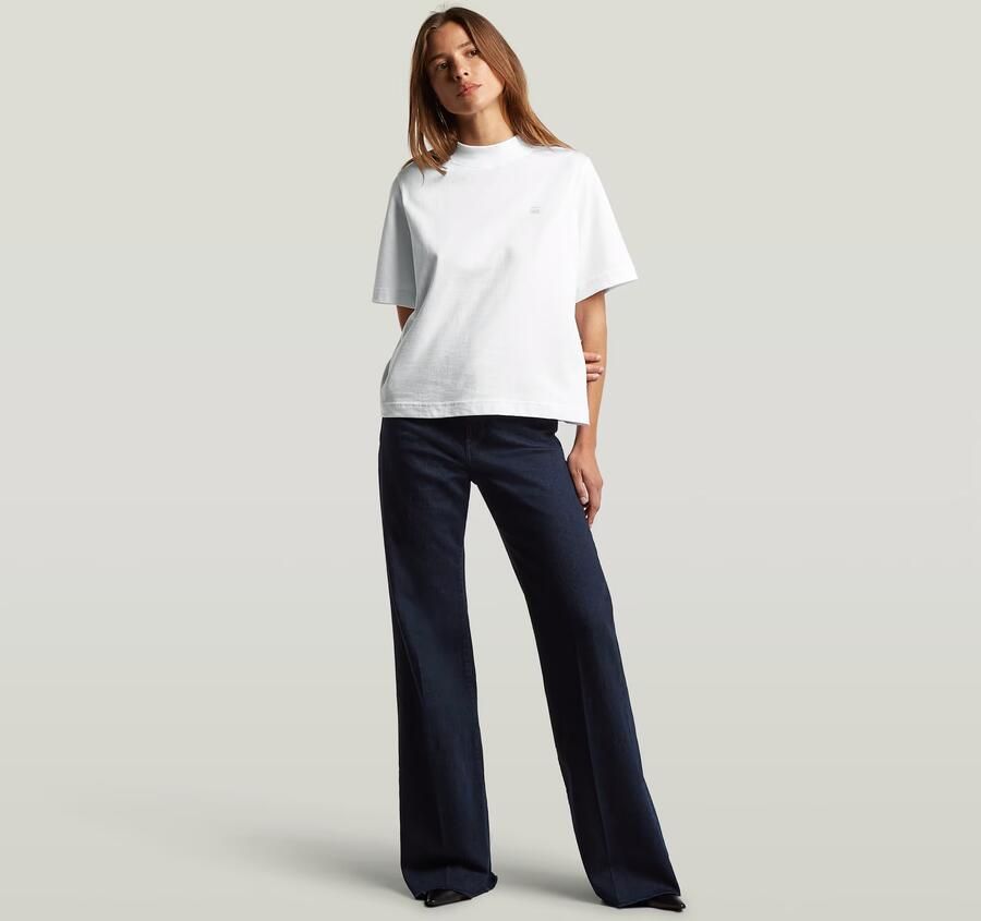 G-Star RAW Deck Ultra High Wide Leg Jeans Donkerblauw Dames - Foto 4