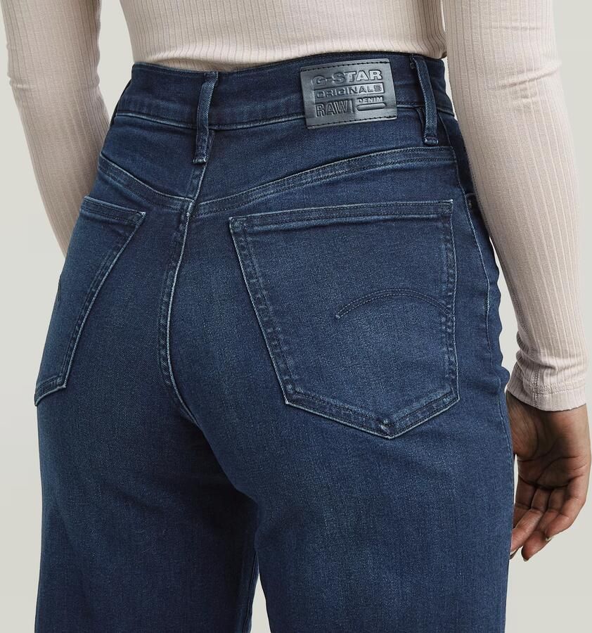 G-Star RAW Deck Ultra High Wide Leg Jeans Donkerblauw Dames - Foto 3