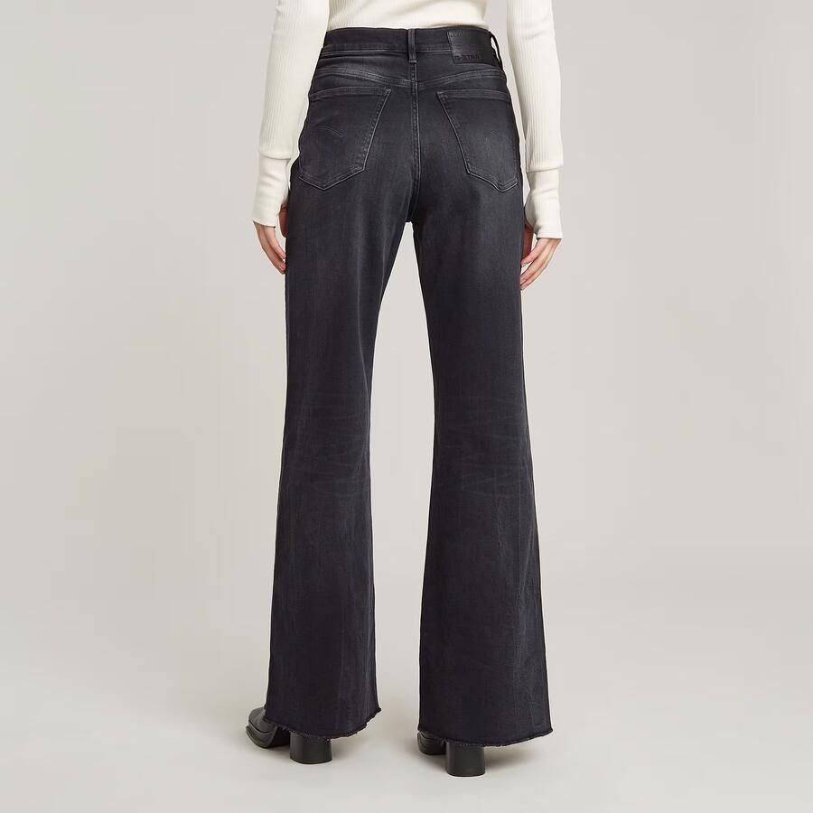 G-Star RAW Deck Ultra High Wide Leg Jeans Grijs Dames