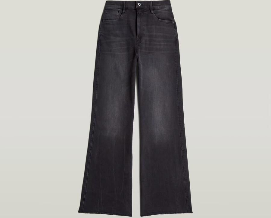 G-Star RAW Deck Ultra High Wide Leg Jeans Grijs Dames - Foto 6