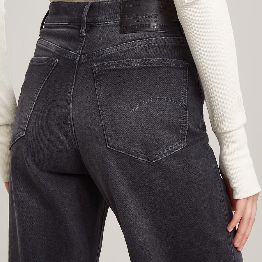 G-Star RAW Deck Ultra High Wide Leg Jeans Grijs Dames - Foto 3