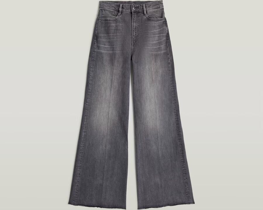 G-Star RAW Deck Ultra High Wide Leg Jeans Grijs Dames - Foto 3