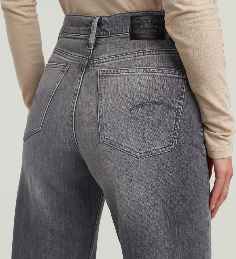 G-Star RAW Deck Ultra High Wide Leg Jeans Grijs Dames - Foto 2